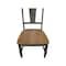 International Concepts Set of Two Soild Wood Panel Back Chair in Hickory/Washed Coal, PK2 CI45-110P - alternate 4